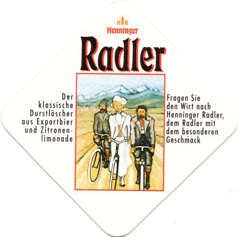 frankfurt f-he henninger radler 3a (raute180-r fragen sie den wirt)